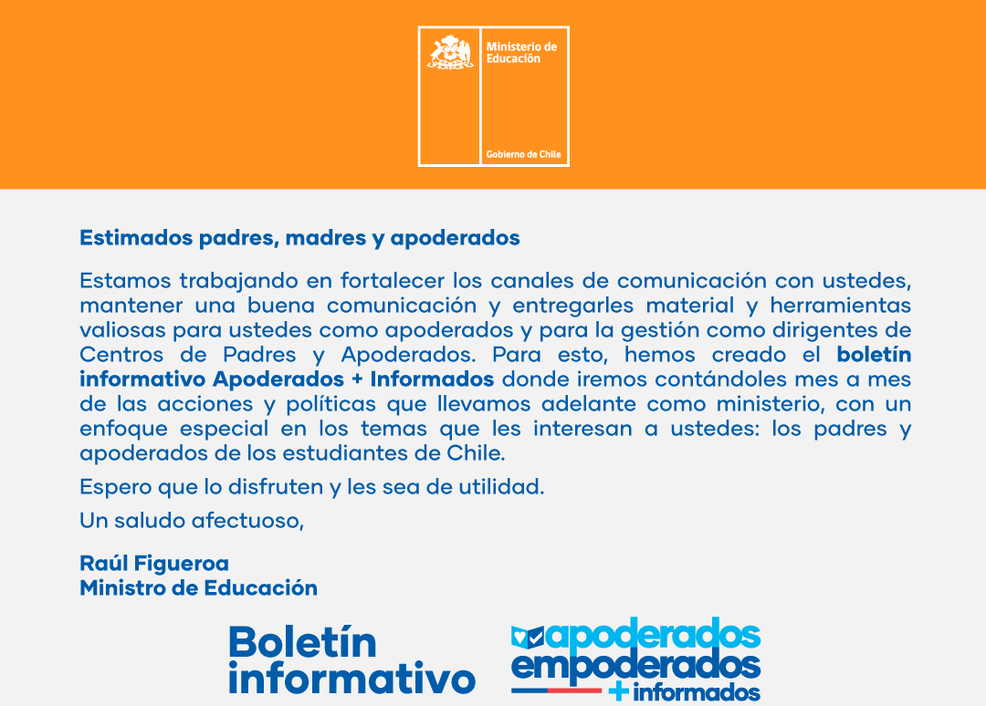 Primer Boletín Informativo Para Padres Y Apoderados(as) – Colegio San ...